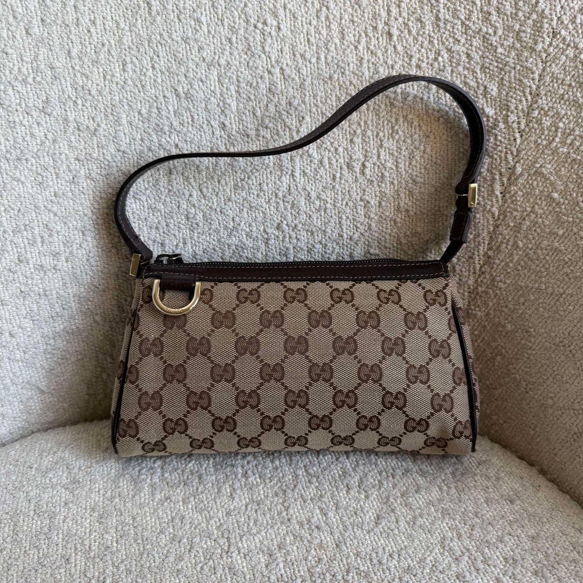 Gucci Mini Abbey D Ring Brown Shoulder Bag