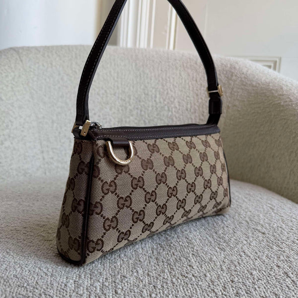 Gucci Mini Abbey D Ring Brown Shoulder Bag