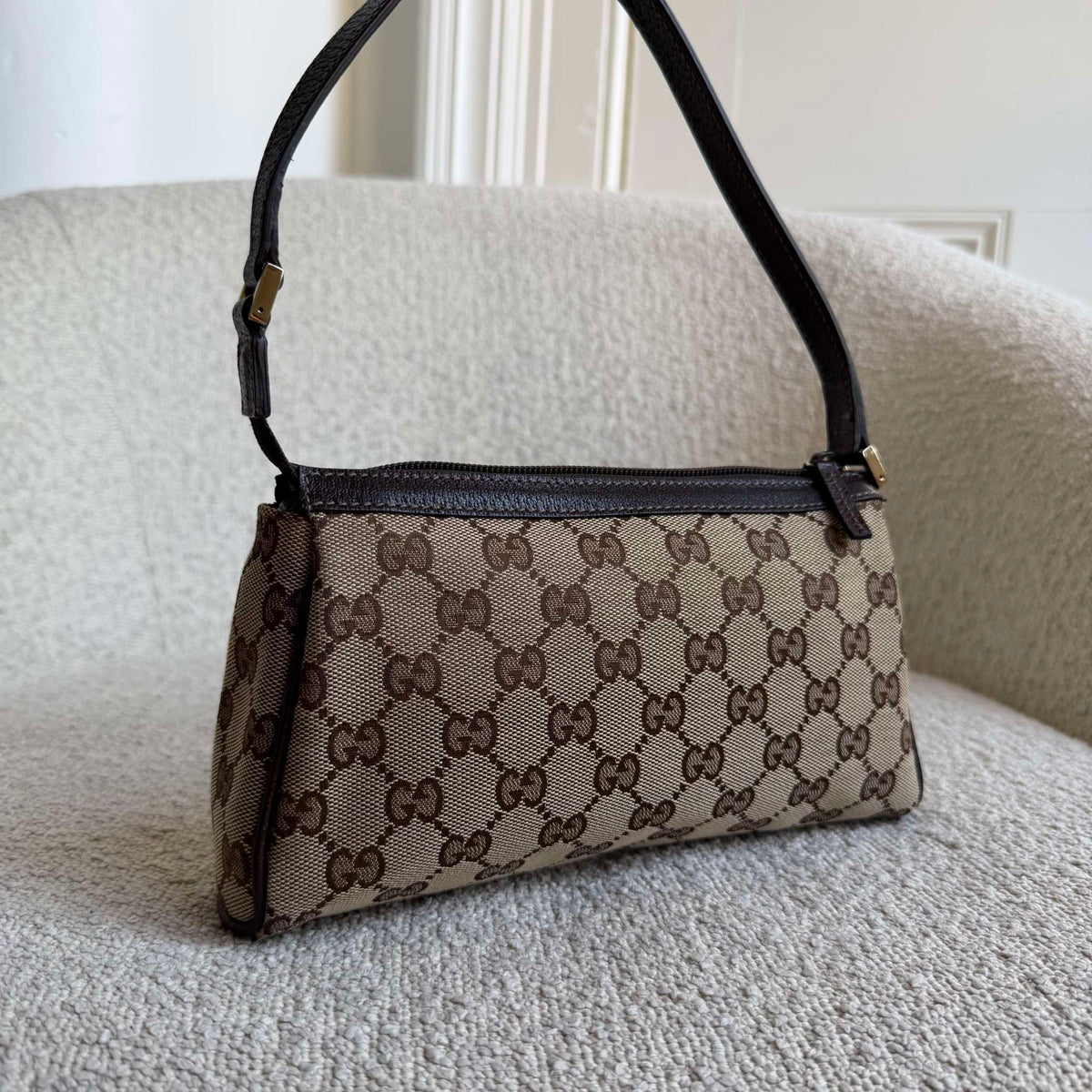 Gucci Mini Abbey D Ring Brown Shoulder Bag