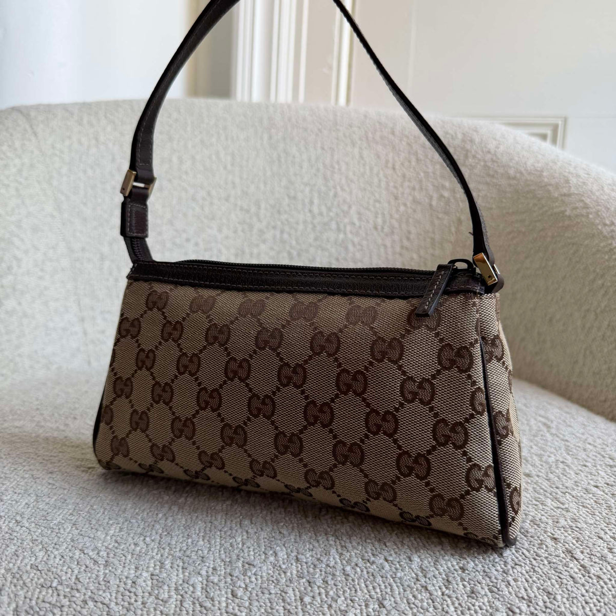 Gucci Mini Abbey D Ring Brown Shoulder Bag