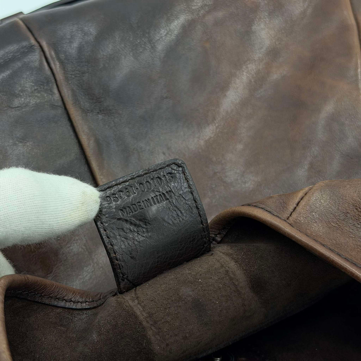 2000s YSL Mombasa Leather Brown Shoulder Bag