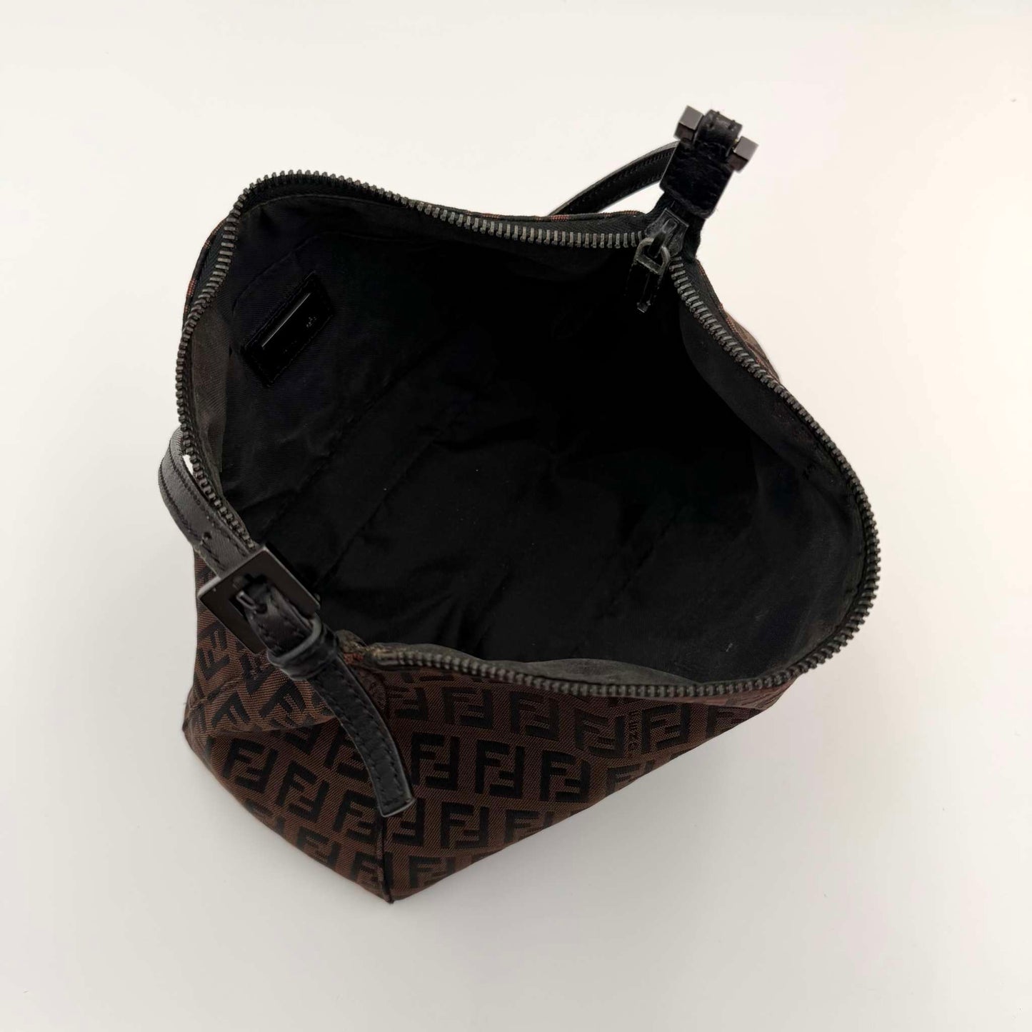 Fendi Zucchino Brown Shoulder Bag