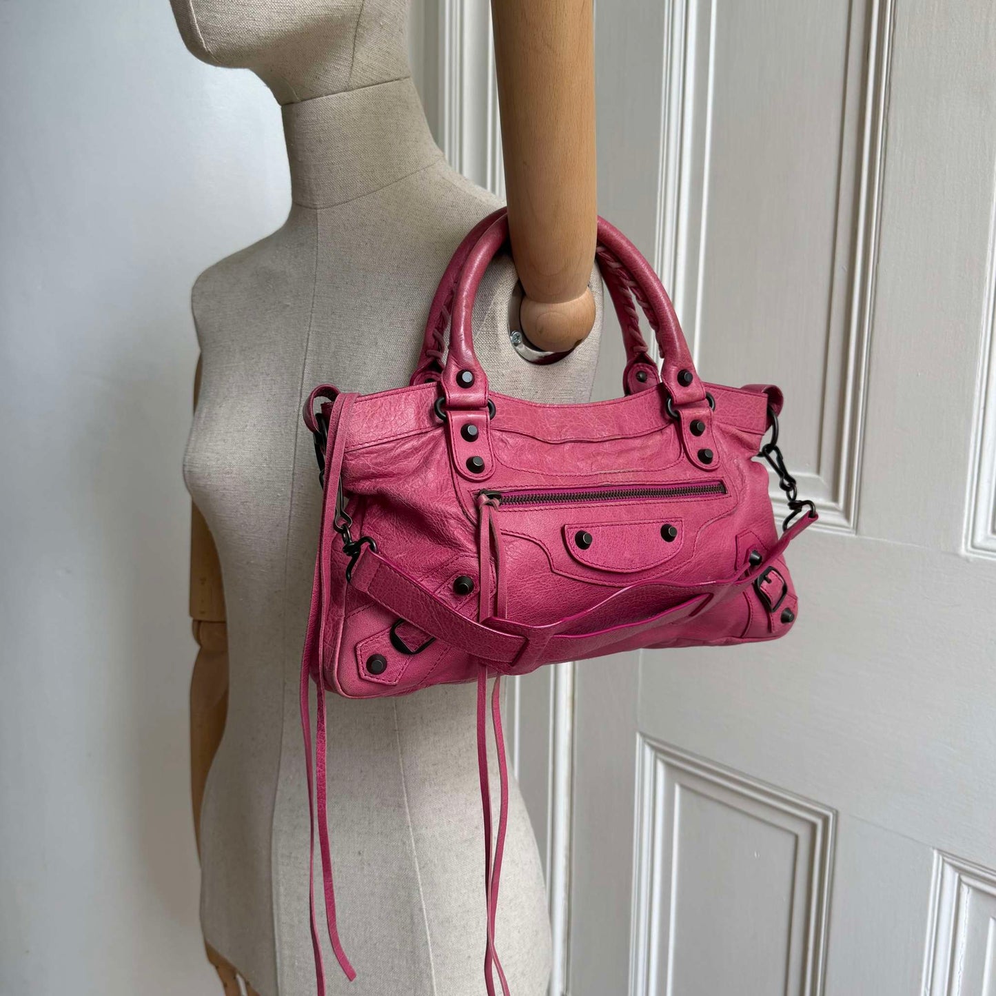 2011 Balenciaga First Pink Leather Handbag