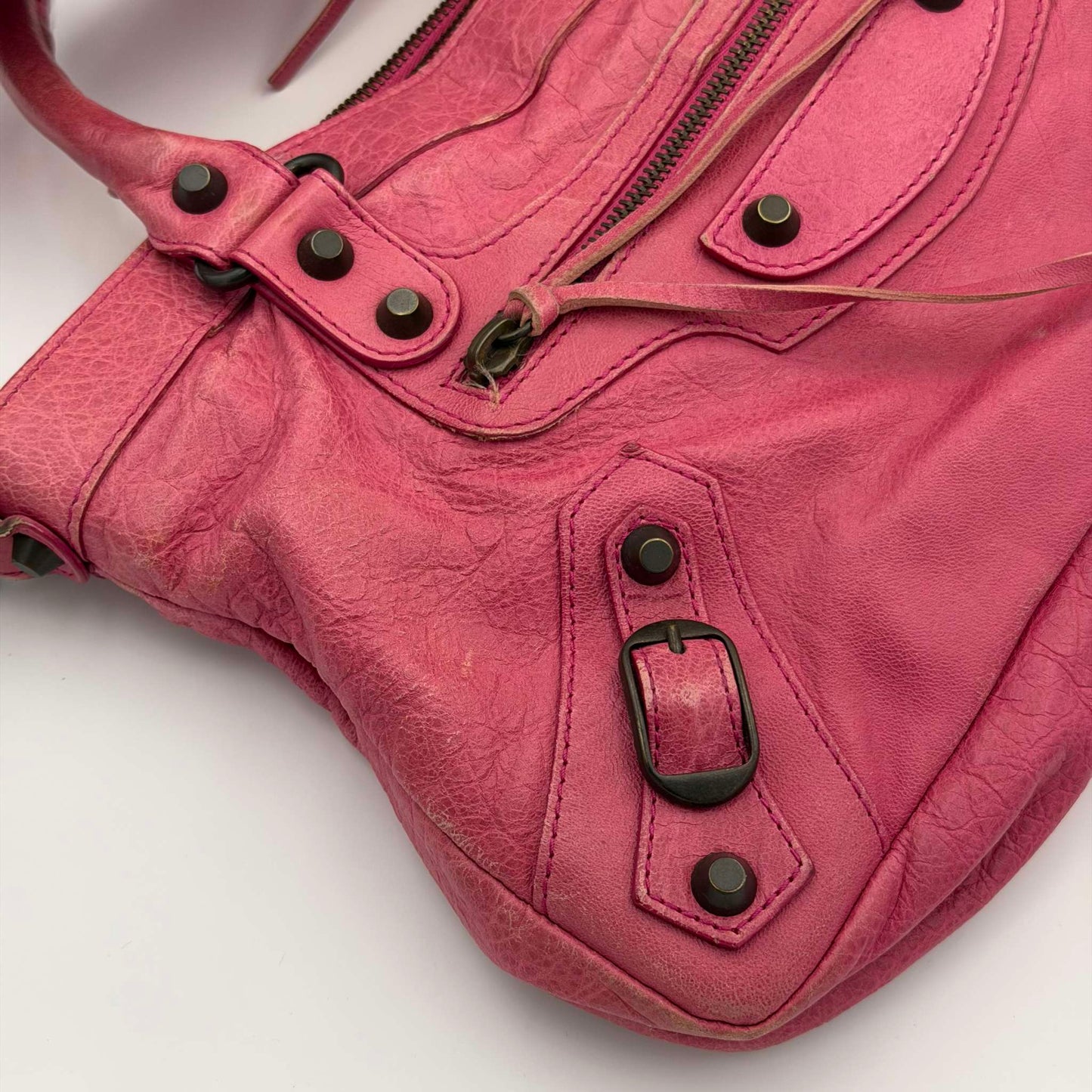 2011 Balenciaga First Pink Leather Handbag