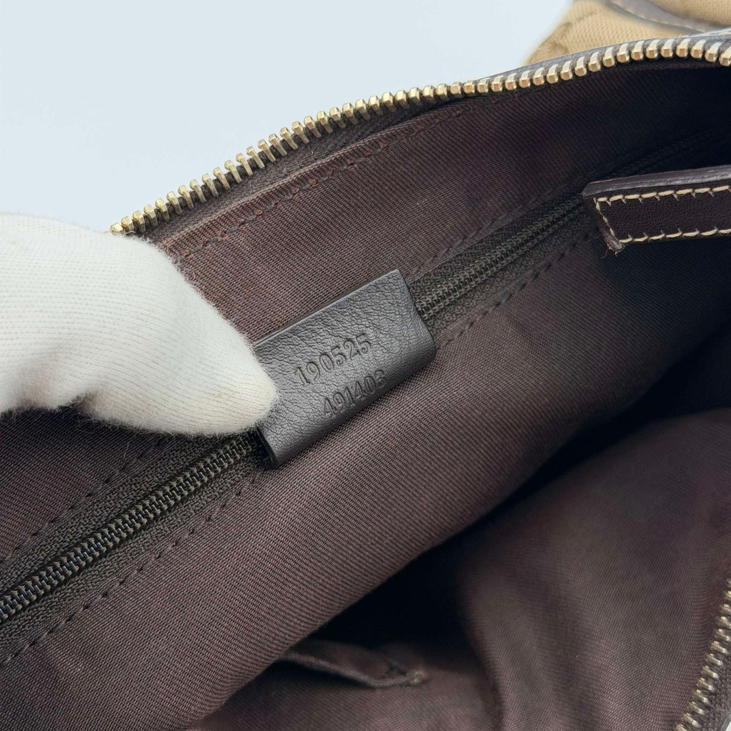 Gucci GG Canvas Abbey Brown Shoulder Bag