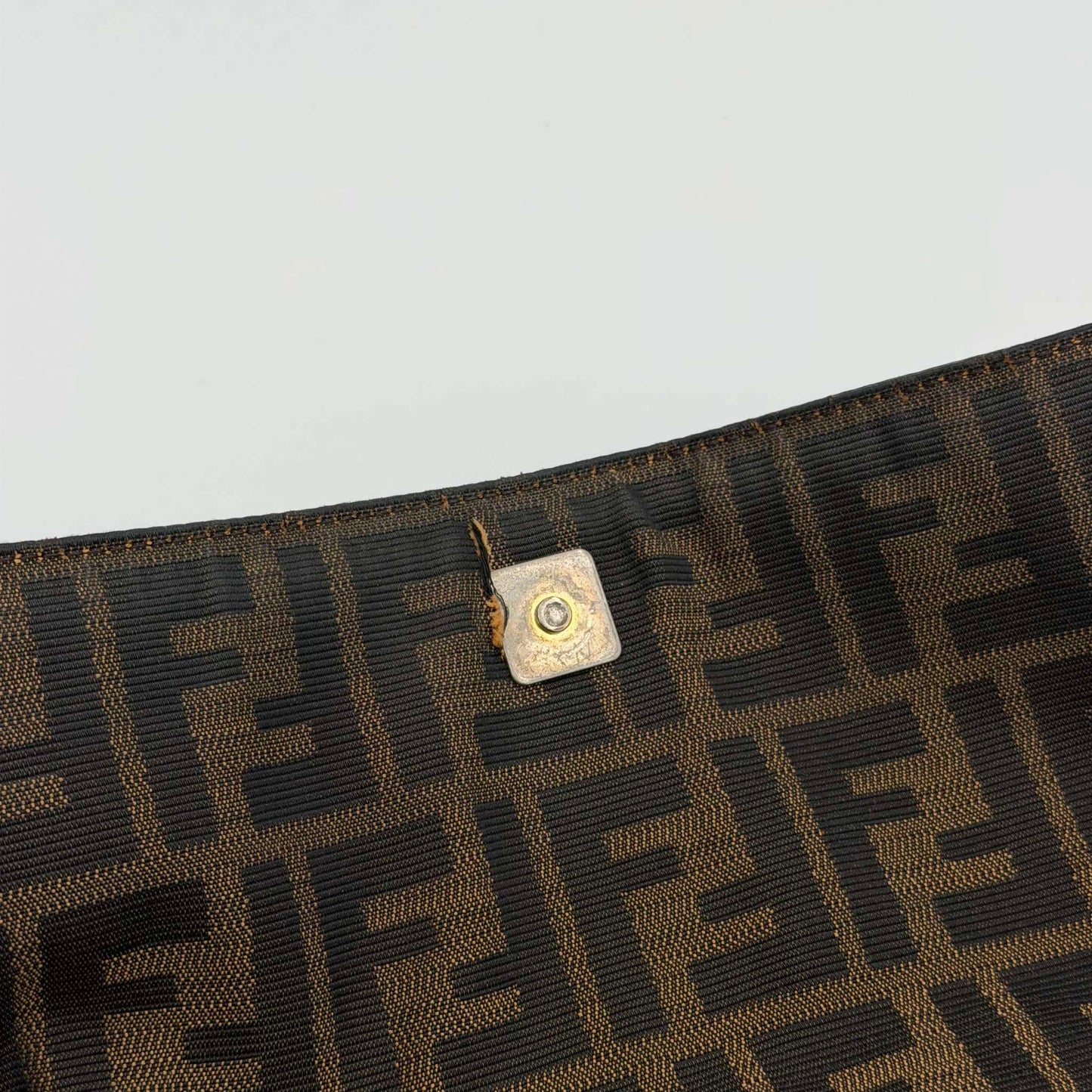 Fendi Zucca Chef Dark Brown Shoulder Bag