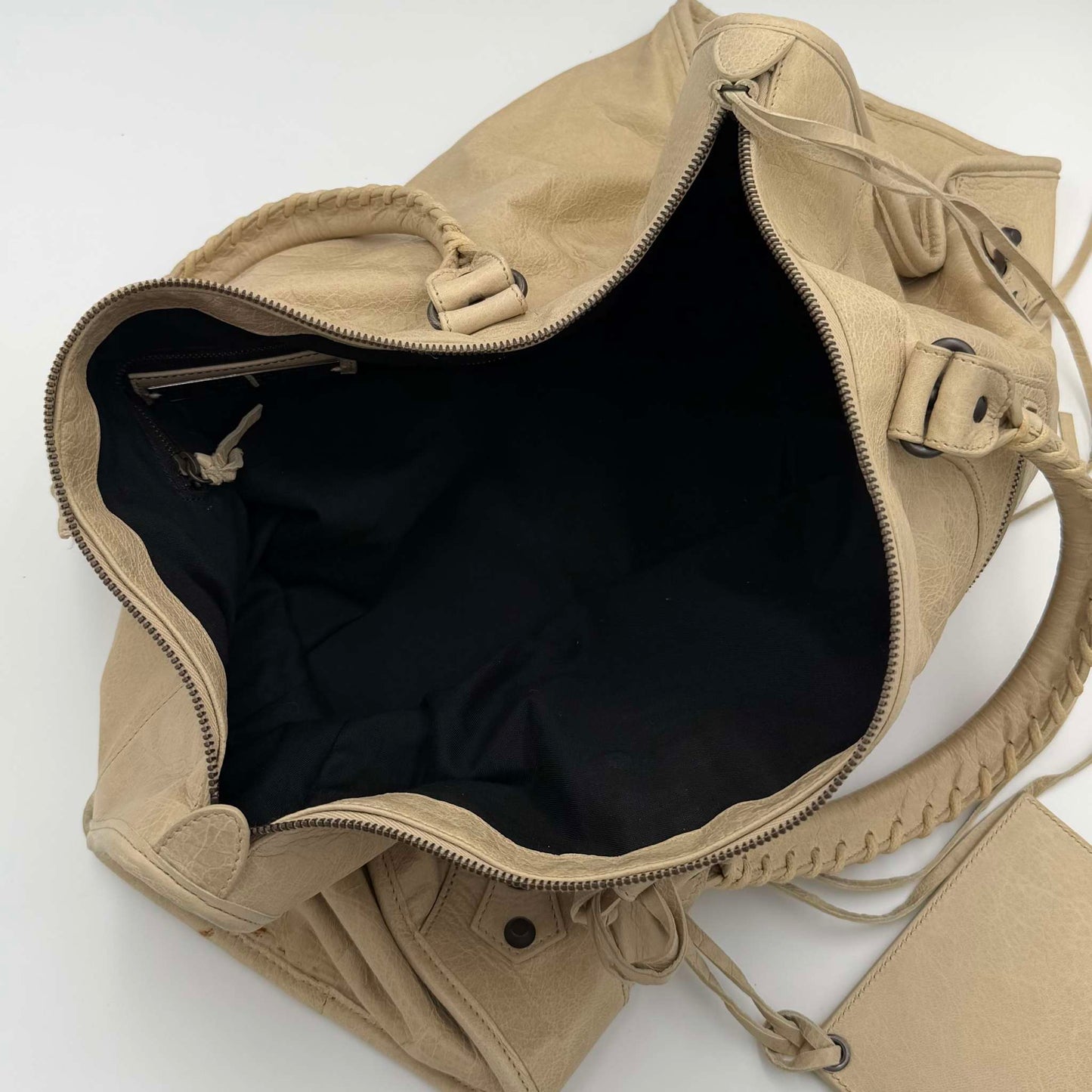2011 Balenciaga Classic The Work Leather Beige Shoulder Bag