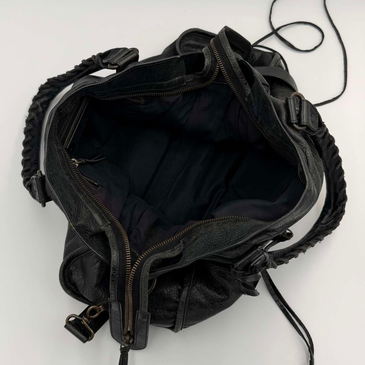 2012 Balenciaga The City Leather Black Bag