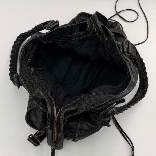 2012 Balenciaga The City Leather Black Bag