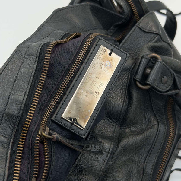 2012 Balenciaga The City Leather Black Bag