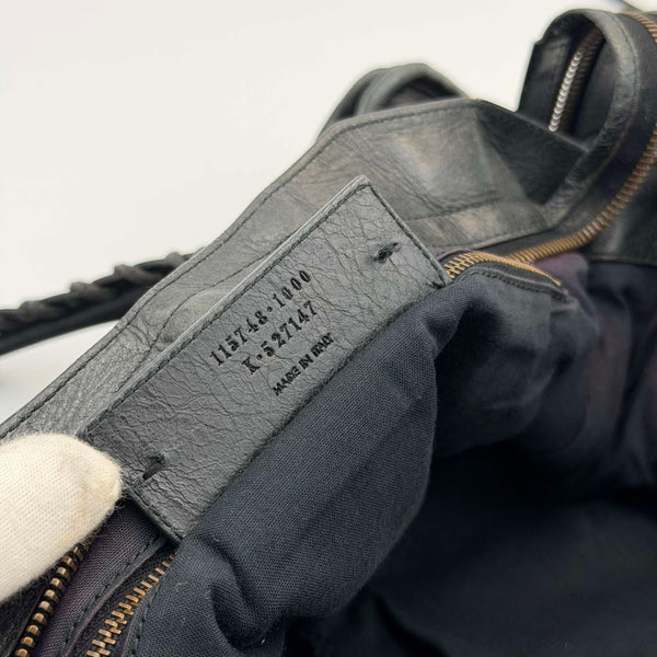 2012 Balenciaga The City Leather Black Bag