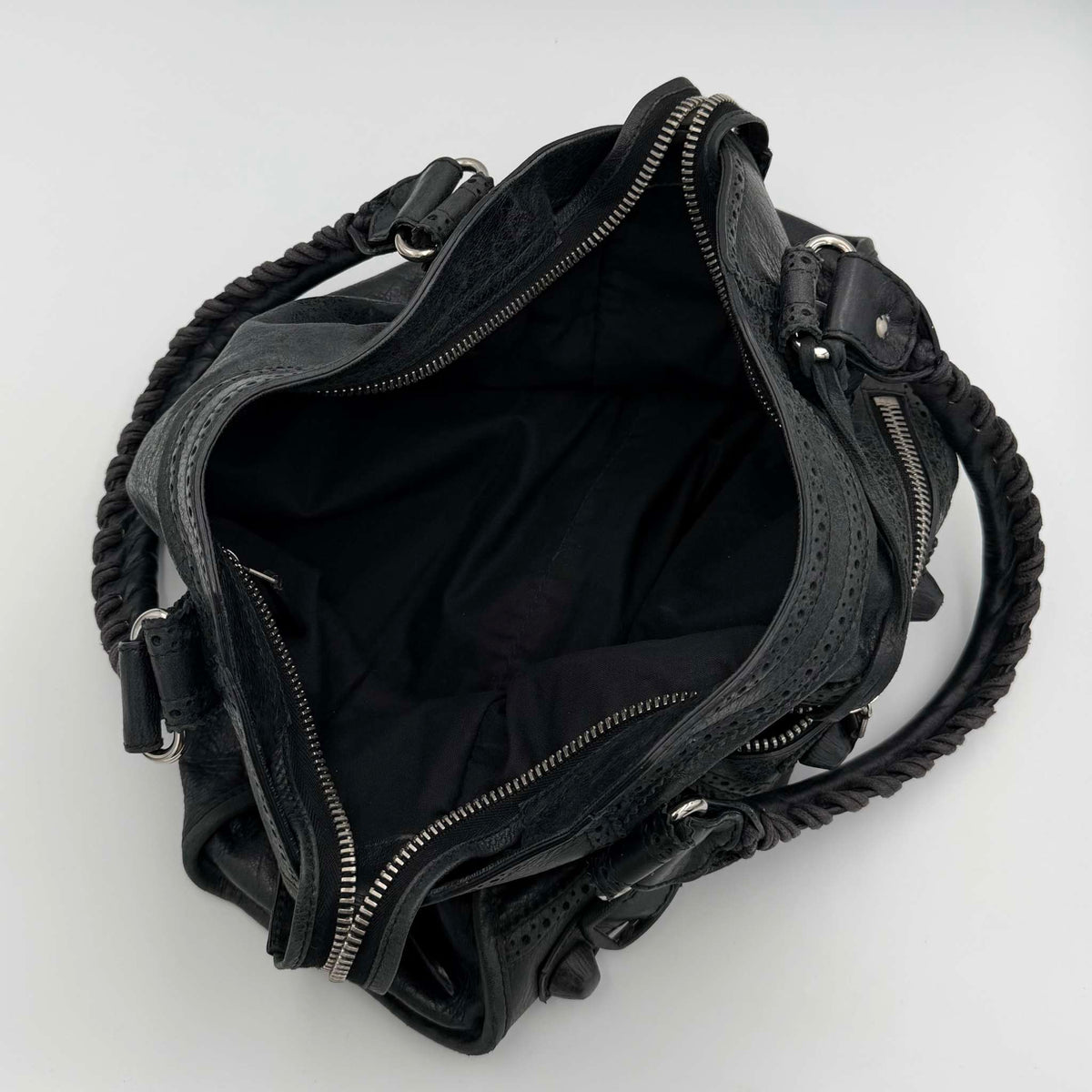 2010 Balenciaga The Giant City 21 Leather Black Bag