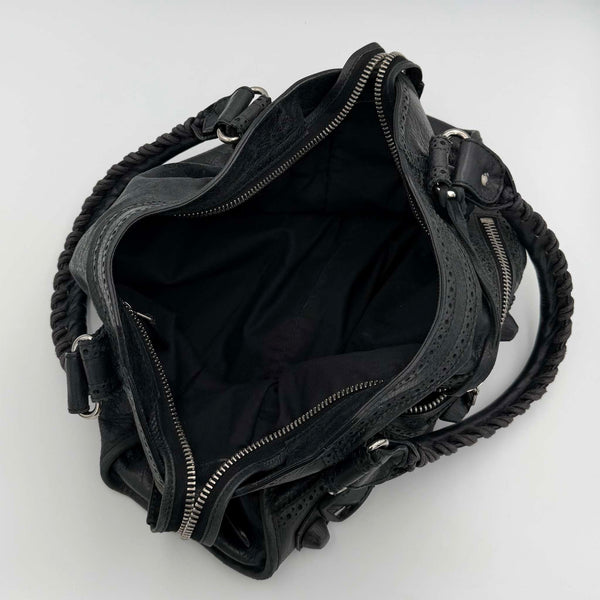 2010 Balenciaga The Giant City 21 Leather Black Bag