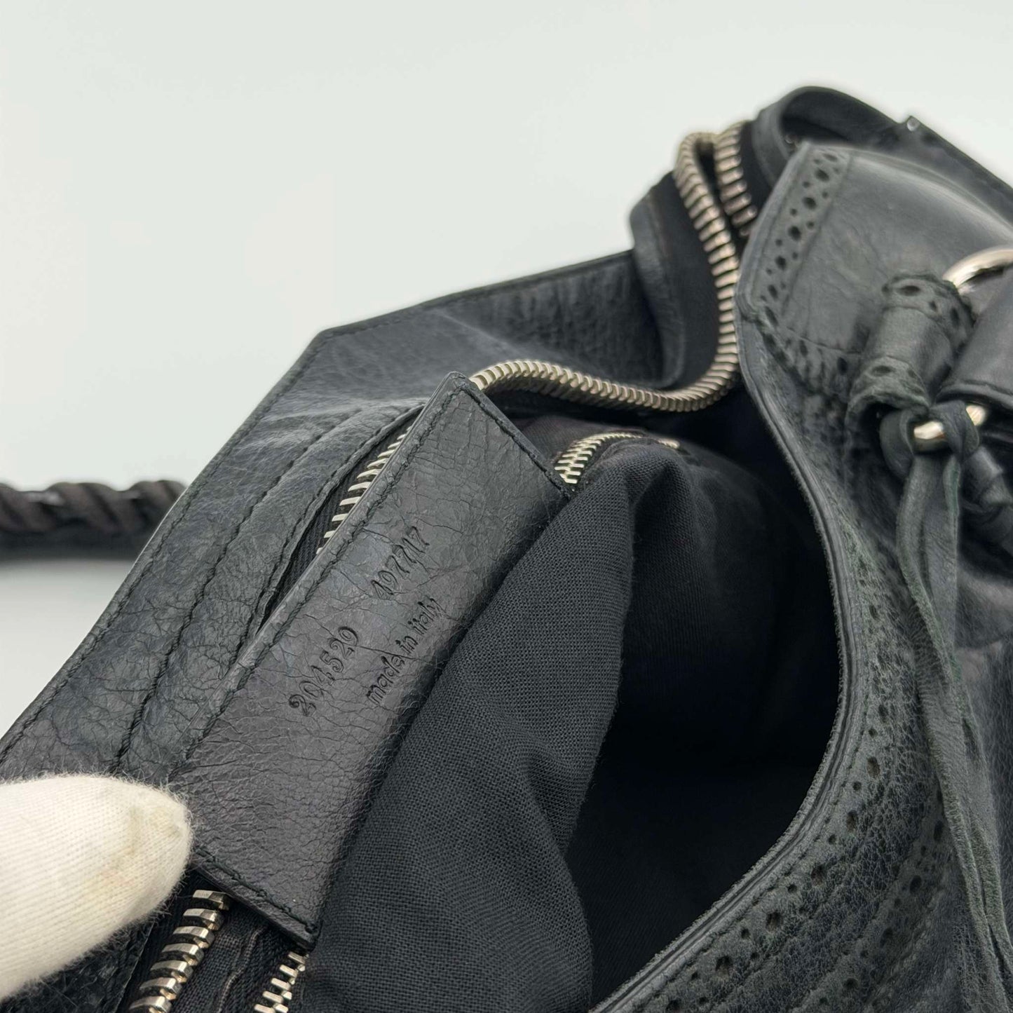 2010 Balenciaga The Giant City 21 Leather Black Bag