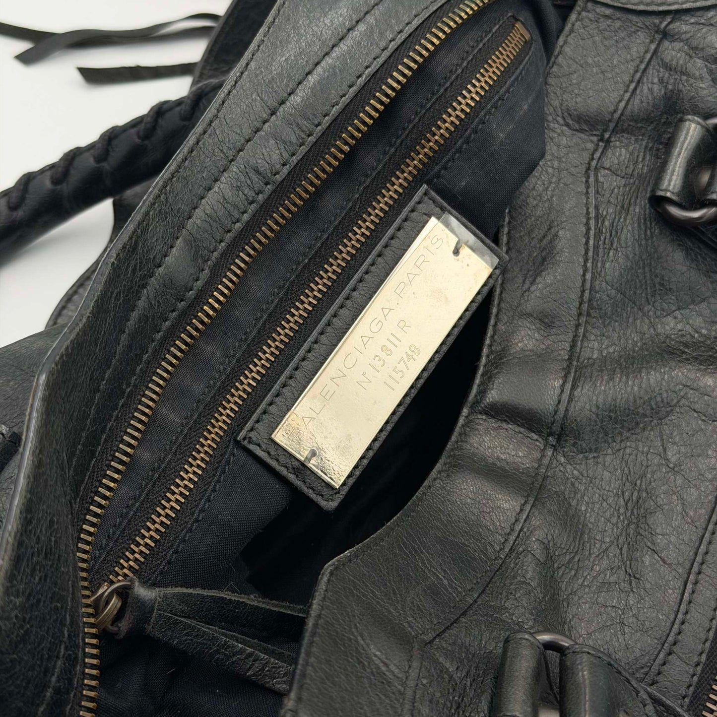 2009 Balenciaga The City Leather Black Bag