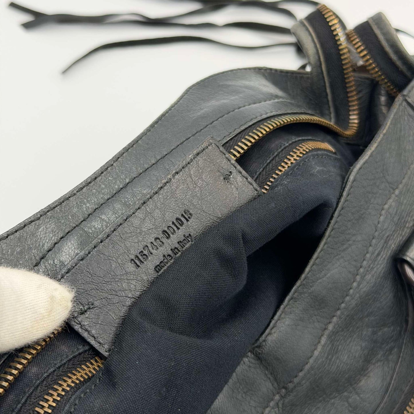 2009 Balenciaga The City Leather Black Bag