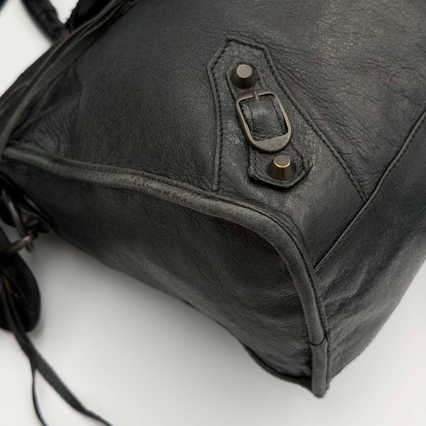 2009 Balenciaga The City Leather Black Bag