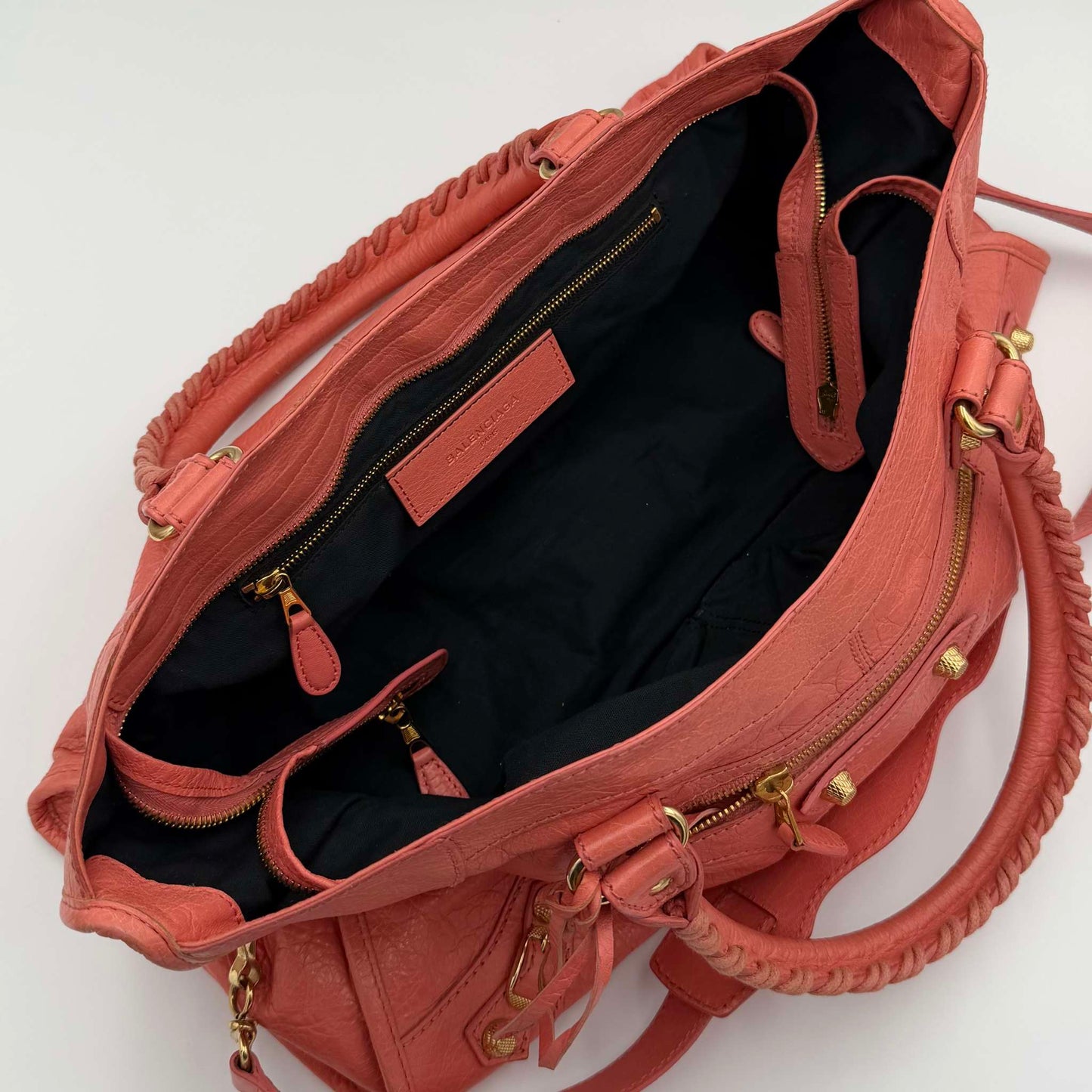 2014 Balenciaga The Part Time Leather Pink Shoulder Bag