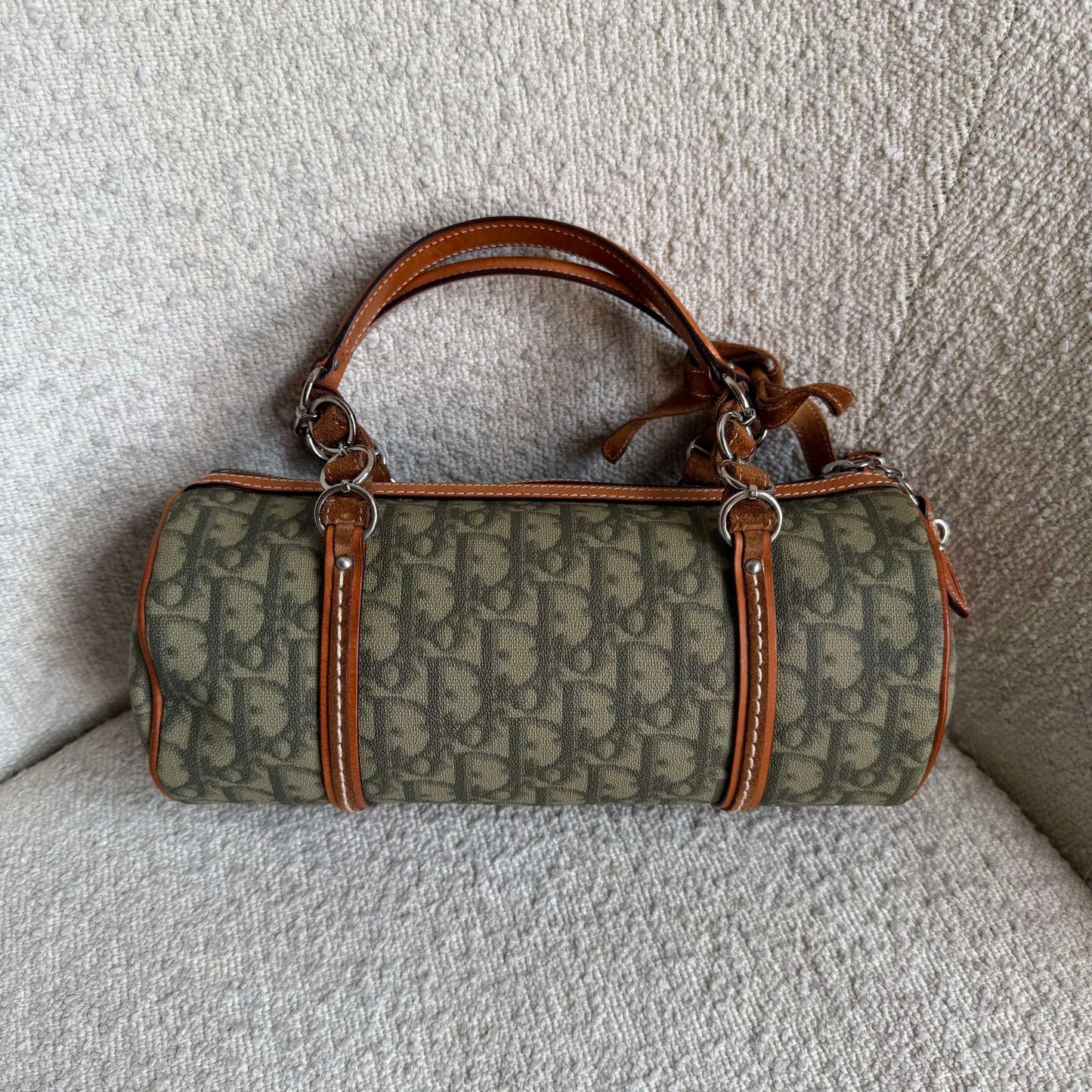 2000s Dior Romantique Heart Trotter Green Handbag