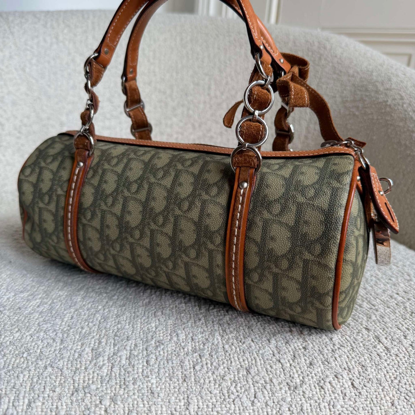 2000s Dior Romantique Heart Trotter Green Handbag