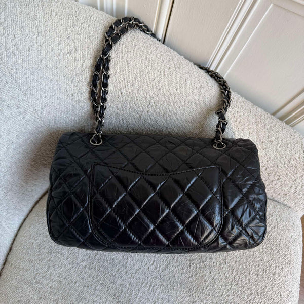 2010 Chanel CC Chain Black Jumbo Flap Shoulder Bag