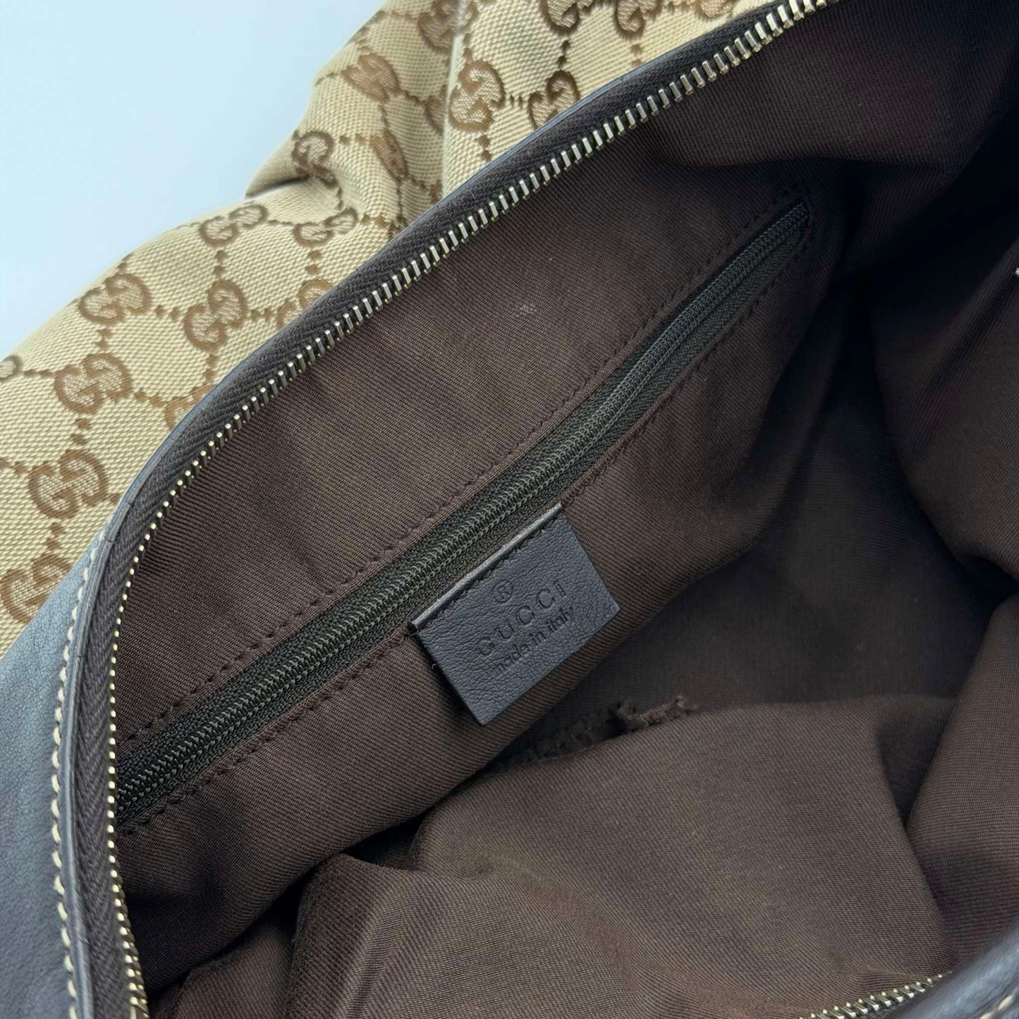 Gucci GG Canvas Abbey Brown Shoulder Bag