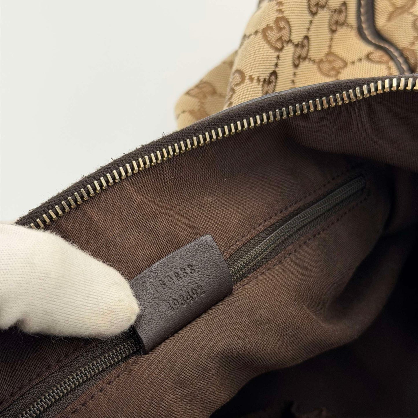 Gucci GG Canvas Abbey Brown Shoulder Bag