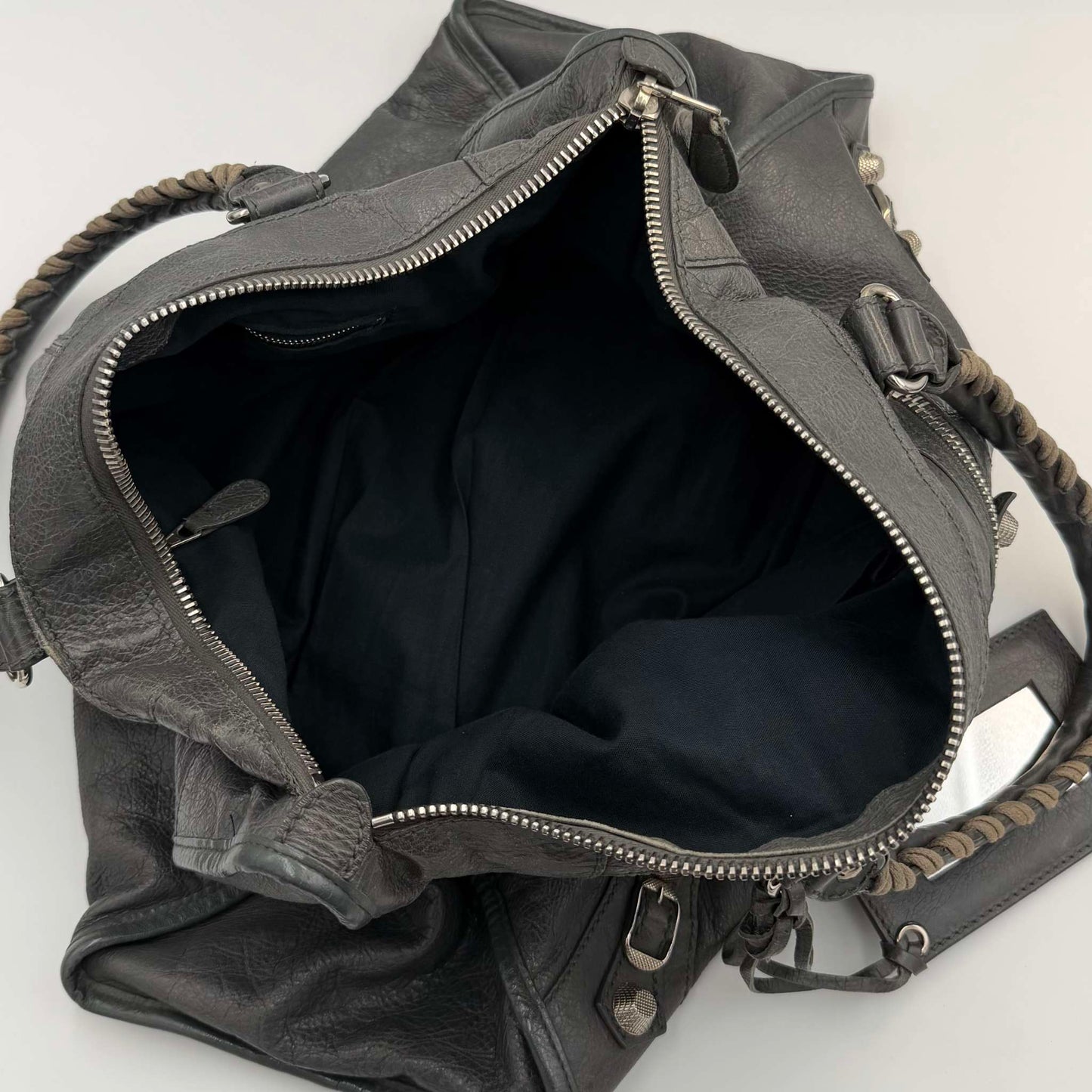 2013 Balenciaga Classic The Work Leather Grey Shoulder Bag