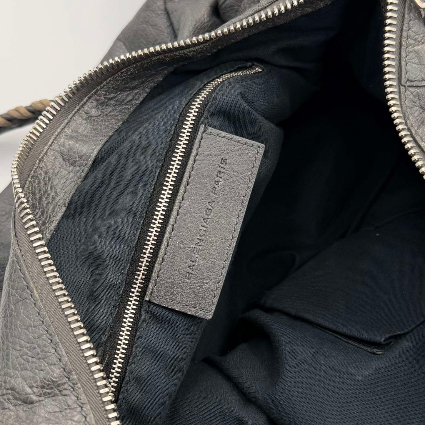 2013 Balenciaga Classic The Work Leather Grey Shoulder Bag