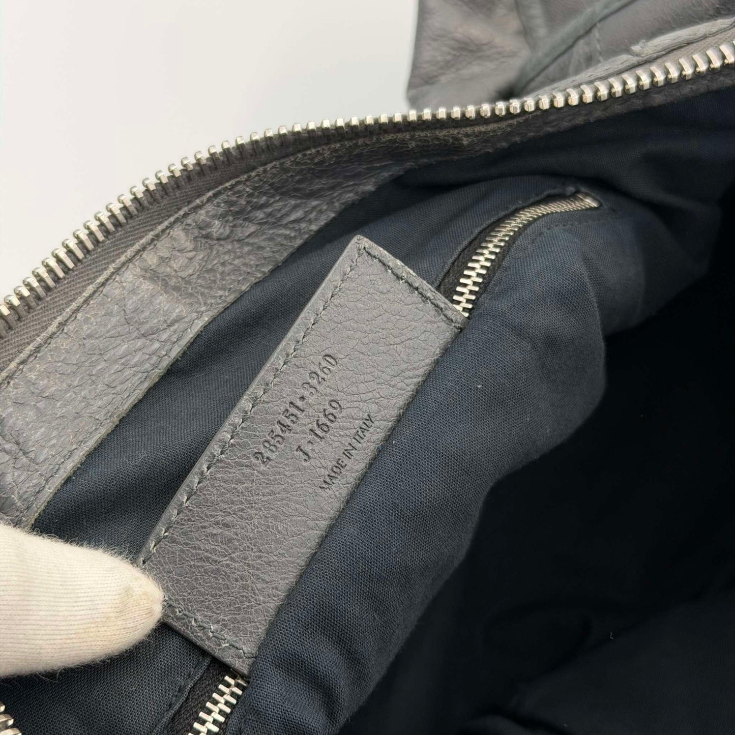 2013 Balenciaga Classic The Work Leather Grey Shoulder Bag