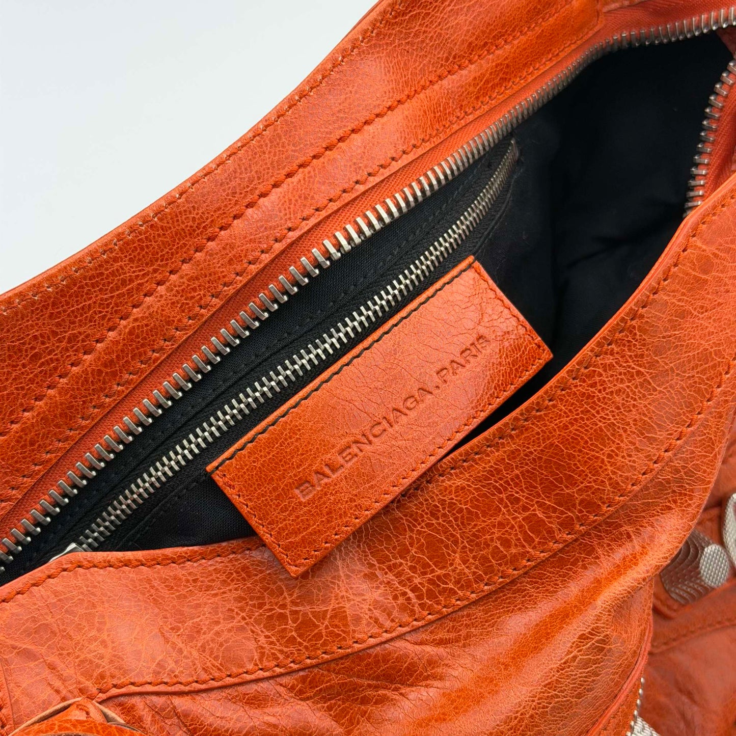2011 Balenciaga The Giant City 21 Leather Orange Bag