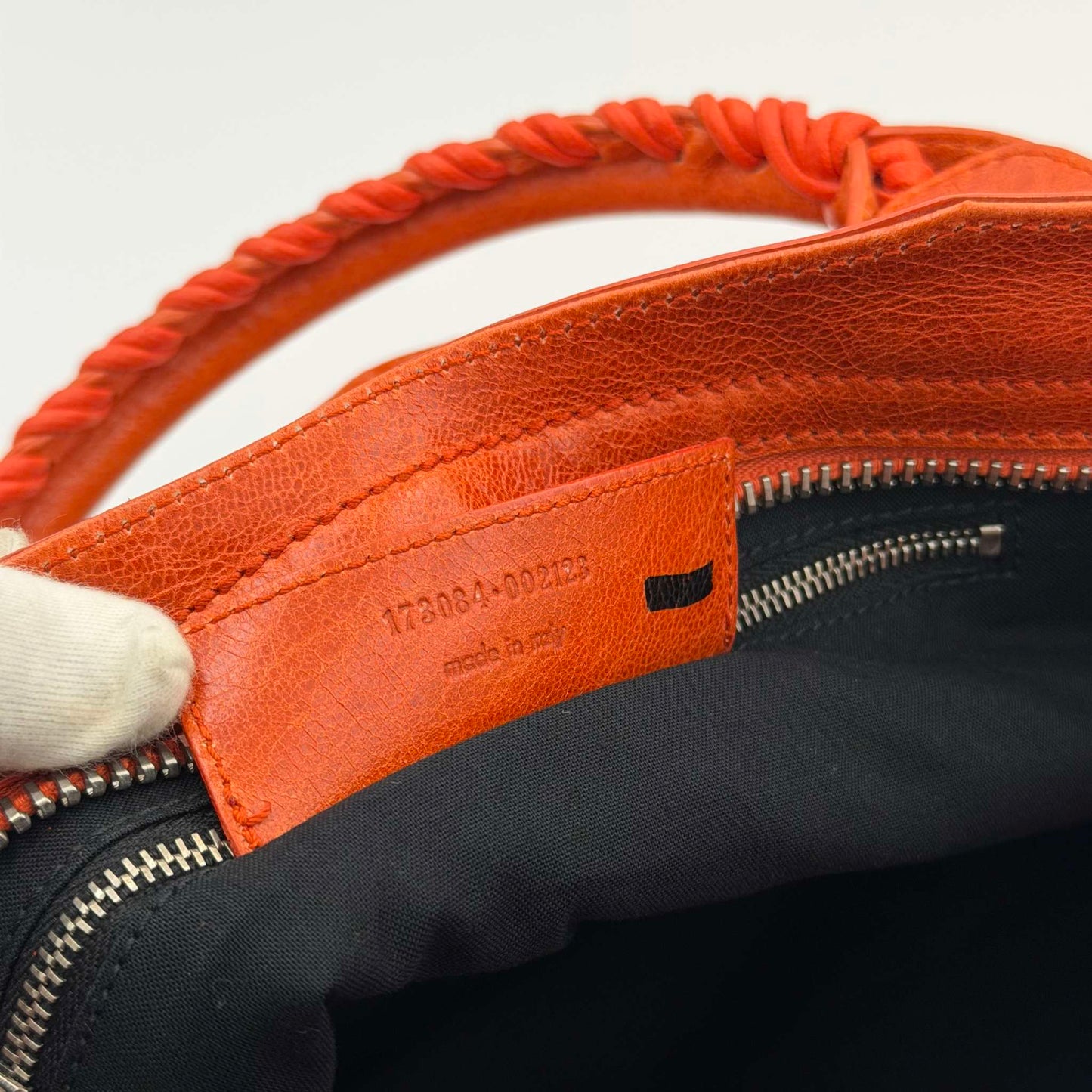 2011 Balenciaga The Giant City 21 Leather Orange Bag