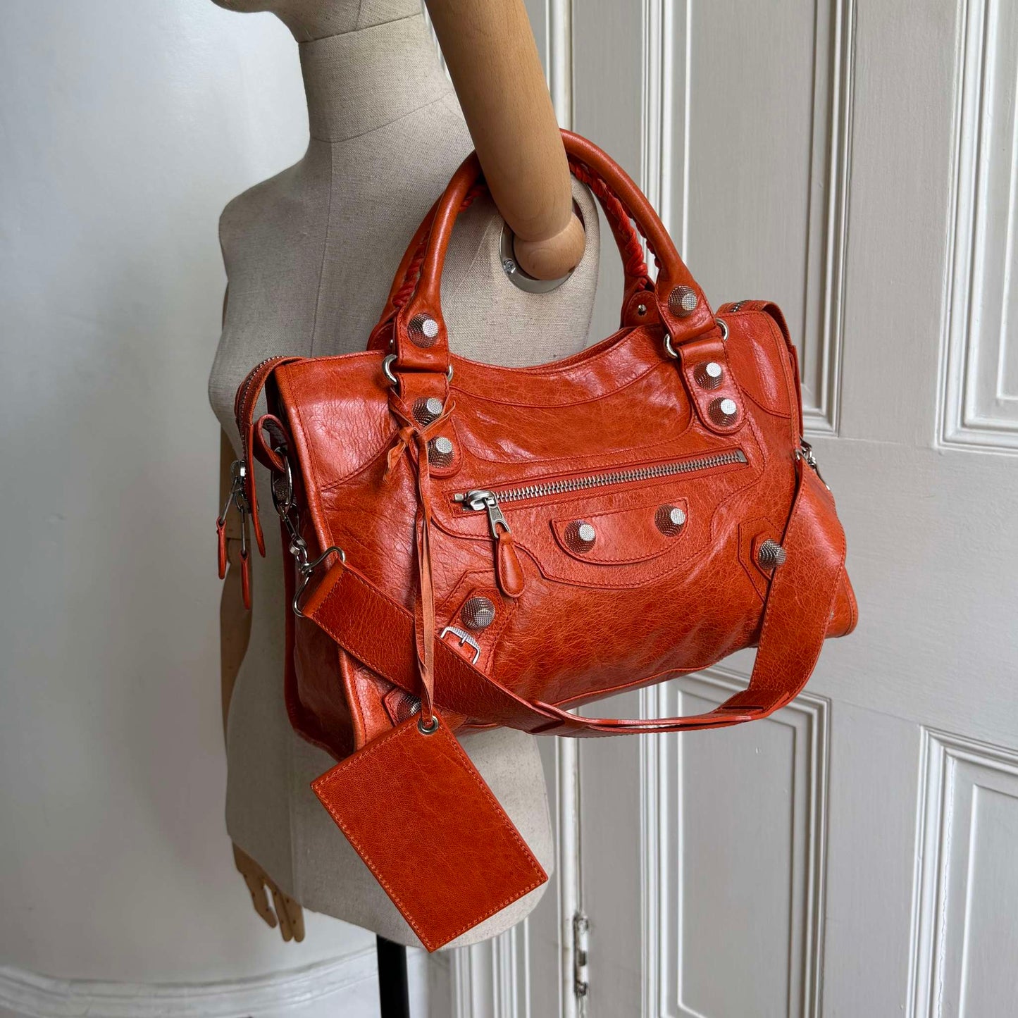 2011 Balenciaga The Giant City 21 Leather Orange Bag
