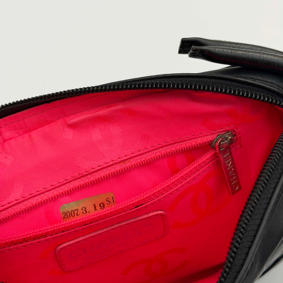 2007 Chanel Cambon Quilted Black Mini Shoulder Bag