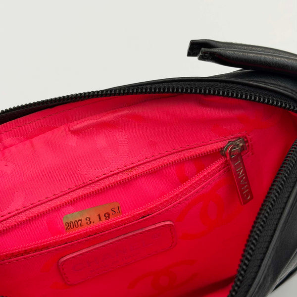 2007 Chanel Cambon Quilted Black Mini Shoulder Bag