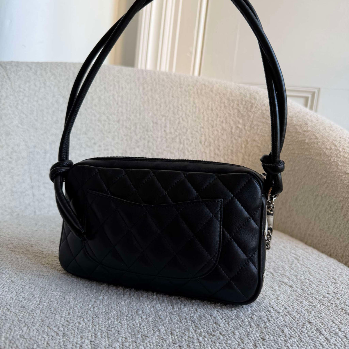 2007 Chanel Cambon Quilted Black Mini Shoulder Bag