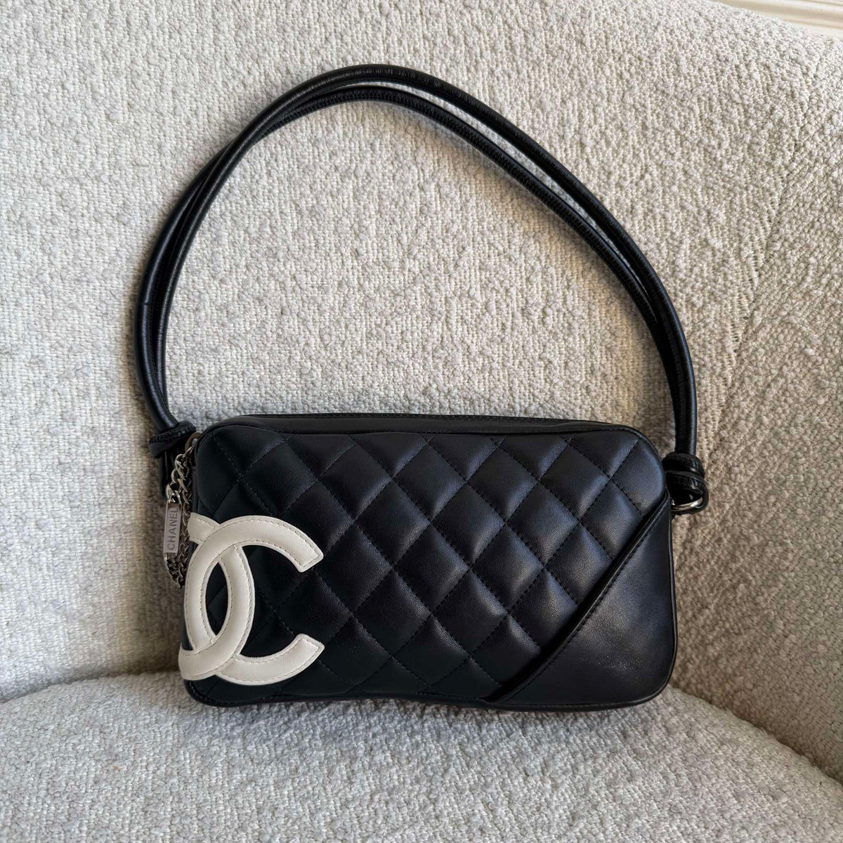 2007 Chanel Cambon Quilted Black Mini Shoulder Bag