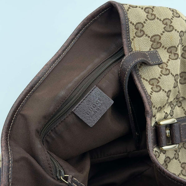 Gucci GG Canvas Abbey Brown Tote Bag