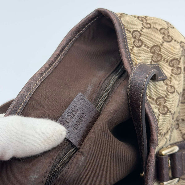 Gucci GG Canvas Abbey Brown Tote Bag