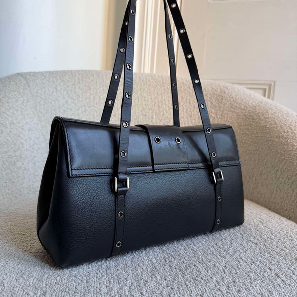 Dior Street Chic Black Leather Shoulder Bag