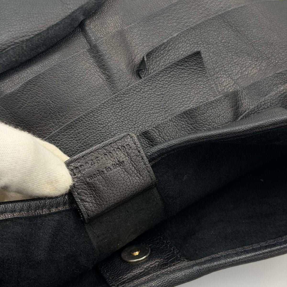 YSL Saint Tropez Leather Black Shoulder Bag