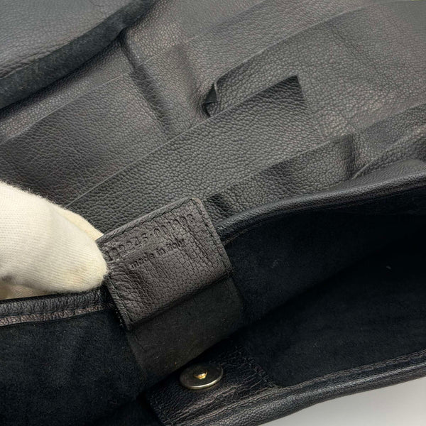 YSL Saint Tropez Leather Black Shoulder Bag