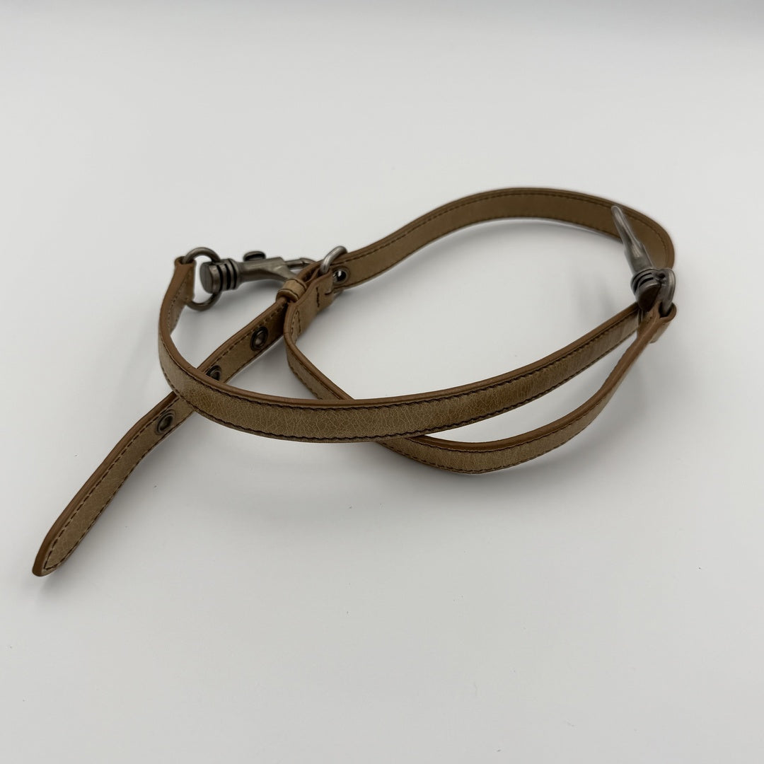 Miu Miu Shopping Hobo Brown Leather Shoulder Bag