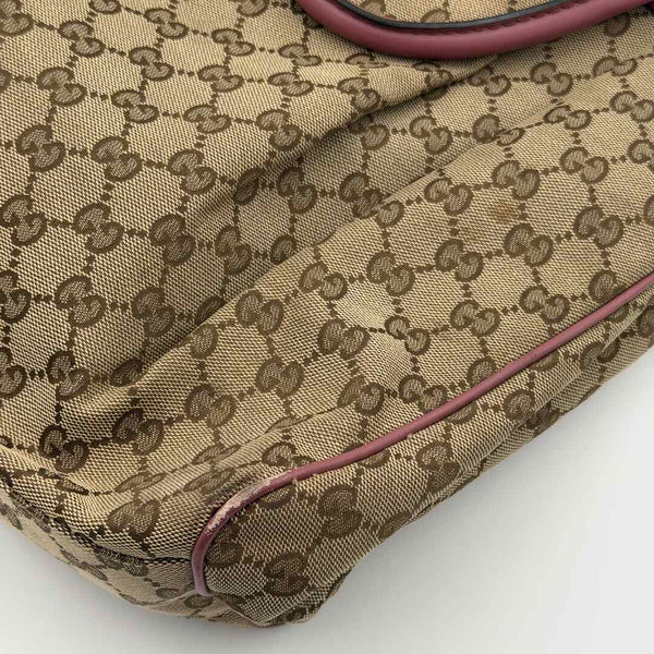 Gucci GG Canvas Sukey Pink Tote Bag
