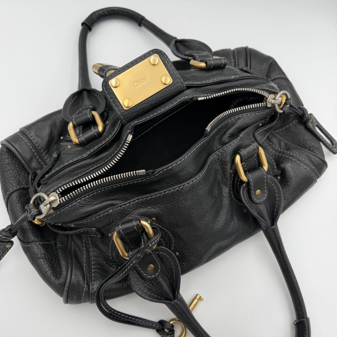 2005 Chloe Paddington Leather Black Handbag