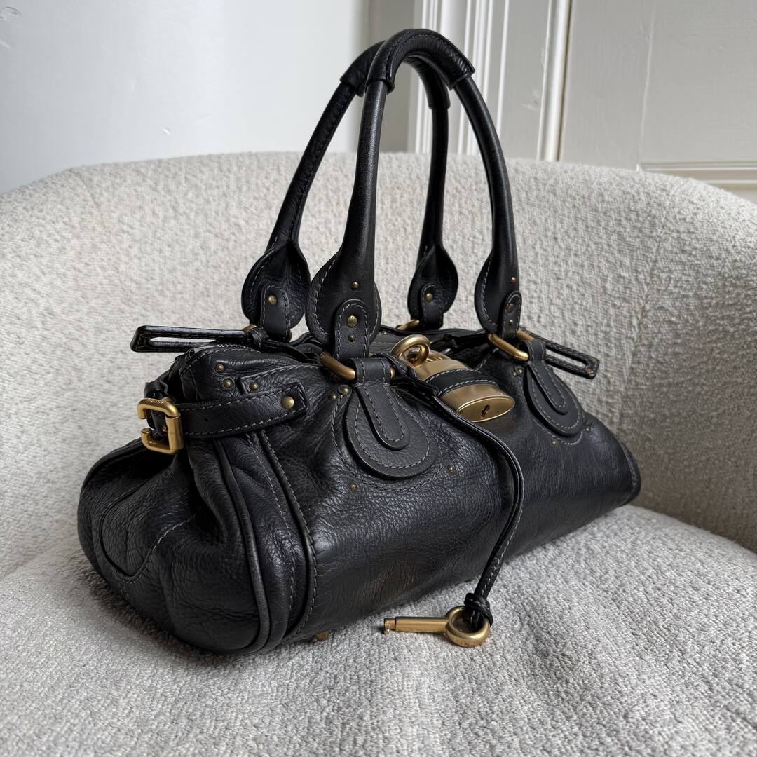 2005 Chloe Paddington Leather Black Handbag