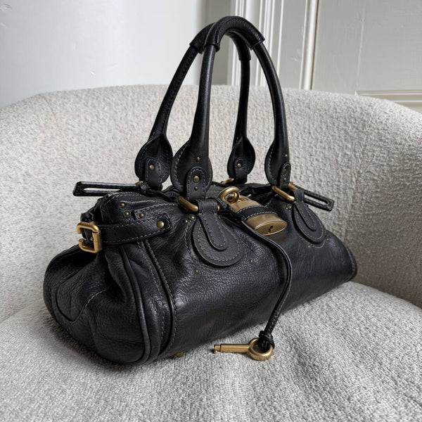 2005 Chloe Paddington Leather Black Handbag