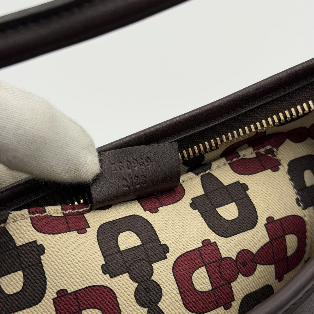 Gucci Guccissima Mini Abbey Brown Shoulder Bag