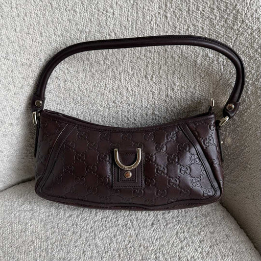 Gucci Guccissima Mini Abbey Brown Shoulder Bag