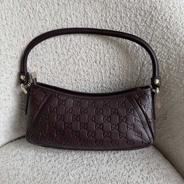 Gucci Guccissima Mini Abbey Brown Shoulder Bag
